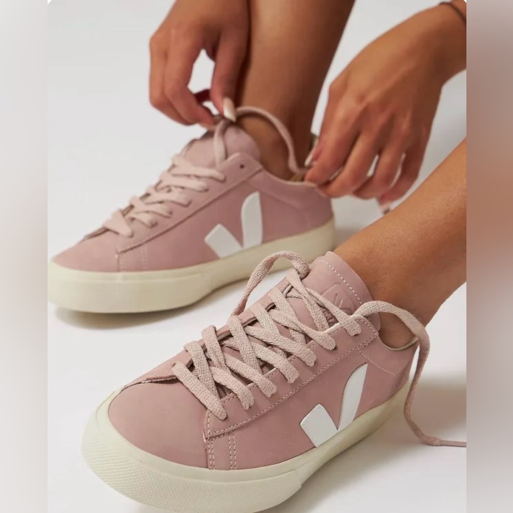 VEJA | Campos Suede Leather Sneakers Tennis Shoes Blush Pink Size 8